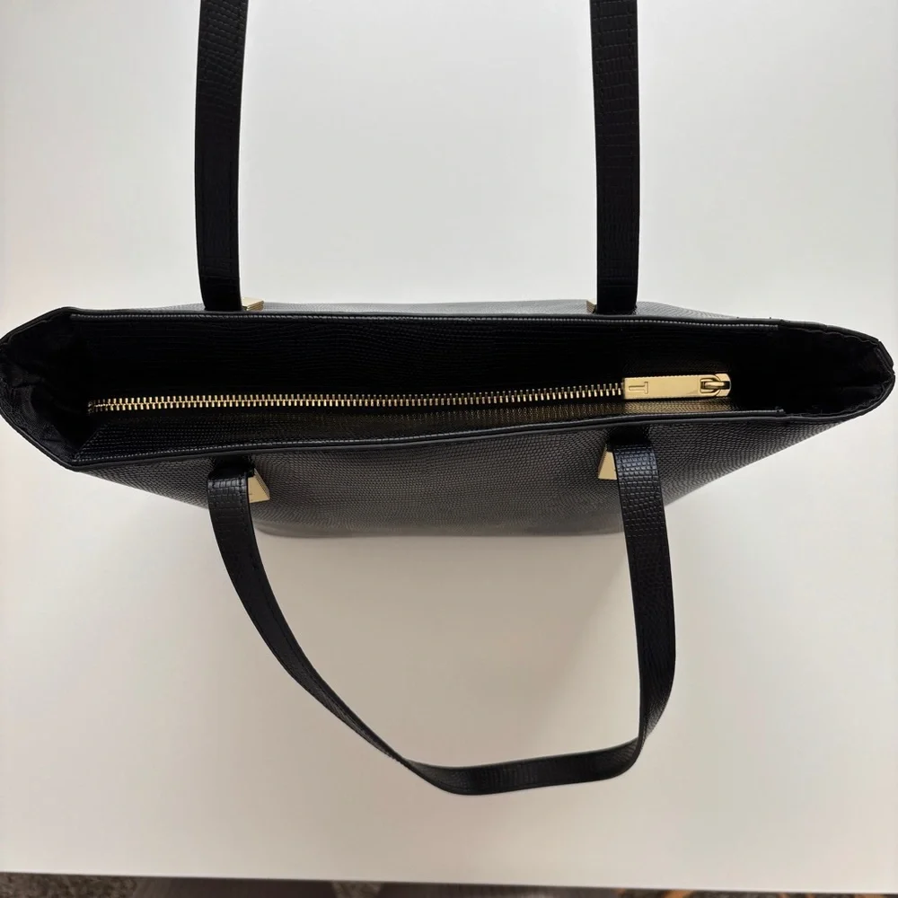 Ted Baker Black leather pebble‎ Textured Delma shopper Tote Bag
